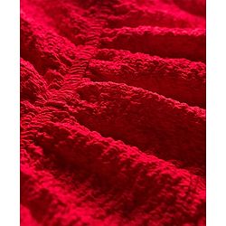 Pine Kids Woven Half Sleeves Solid Frock - Red
