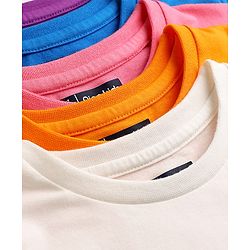 Pine Kids Cotton Knit T-Shirts with Graphic Print Multi Colors 6-7 Years