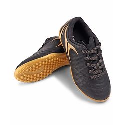 Pine Active Lace Up Football Shoes With Logo Design - White