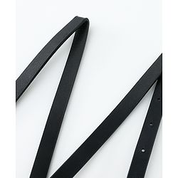 Pine Kids Belt with Heart Shape Buckle - Black