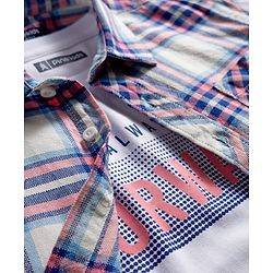 Pine Kids Cotton Woven Half Sleeves Checks Shirt With T-Shirt - Multicolour
