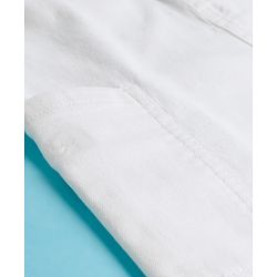 Pine Kids Denim Woven Solid Color Skirt - White