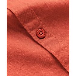 Pine Kids Linen Woven Half Sleeves Solid Shirt - Green