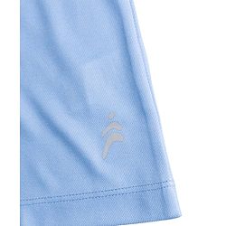 Pine Active Knit Drop Shoulder Raglan Half Sleeves T-Shirt with Numerical Print - Light Blue