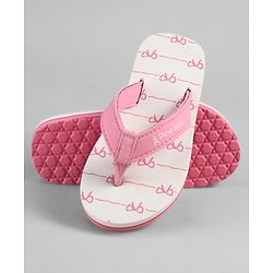 Pine Kids Slip On Bow Printed Flip Flops - Pink
