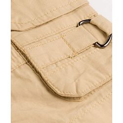 Pine Kids Cotton Woven Solid Shorts - Beige