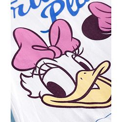 Pine Kids Disney Single Jersey Knit Half Sleeves Crop T-Shirt With Minnie Mouse & Friends Graphics - White