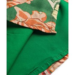 Pine Kids Woven Full Sleeves Floral Printed Kurta Pajama Set - Blue