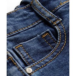 Pine Kids Cotton Woven Solid Shorts -Blue
