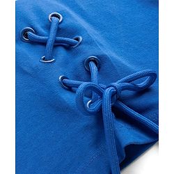 Pine Kids Cotton Knit Half Sleeves T-Shirt With Love Yourself Print - Royal Blue