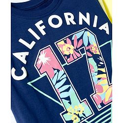 Pine Kids Cotton Knit T-Shirts Graphic Print Round Neck Half Sleeves Multi Color 4-5 Years