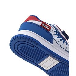 Pine Kids Marvel Velcro Closure Casual Shoes With Captain America Print - White & Red