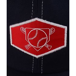 Pine Kids Woven Baseball Cap Navy Blue - Diameter 16 cm