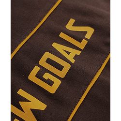 Pine Kids Looper Knit Full Sleeves Hooded T-Shirt and Jogger Winter Wear Suit with New Goals Print - Dark Brown