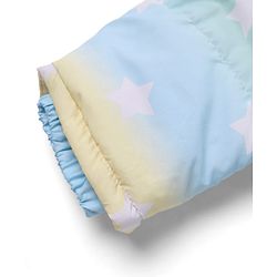Pine Kids Woven Jacket with Full Sleeves and Star Print - Light Blue