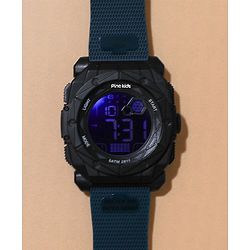 Pine Kids Free Size Digital Watch - Peacock Blue