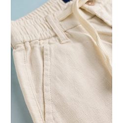 Pine Kids Cotton Elastane Woven Full Length Trousers - Beige