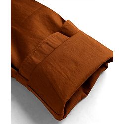 Pine Kids Cotton Woven Full Sleeves Solid Colour Shirt-Rust Orange