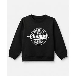 Pine Kids Cotton Mixes Knit Sweatshirts with Full Sleeves and Starborn Champs Paris Print Pack of 3 - Orange Red Black