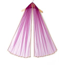 Pine Kids Woven Sleeveless Choli & Lehenga Set With Sequinned Embroidery & Dupatta - Wine