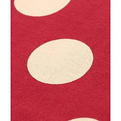 Pine Kids Full Sleeves Biowashed Night Suit Polka Dot Print - Red