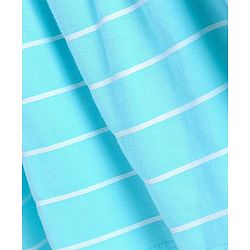 Pine Kids Half Sleeves Knee Length Biowashed Frock Sling Bag Print - Blue