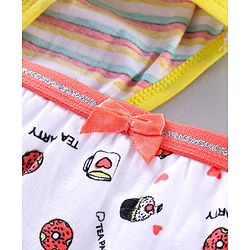 Pine Kids Printed Antimicrobial & Bio wash Panties Pack of 3 - Multicolor