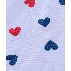 Pine Kids Anti Microbial & Biowash Sleeveless Slips Heart Print Pack of 3 - Red Blue White