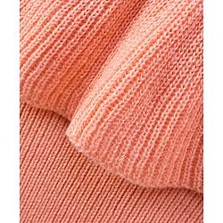Pine Kids Full Sleeves Pullover With Frill on Neck Medium Winter - Peach