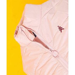 Pine Kids Full Sleeves Metallic Padded Jacket - Pink