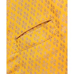 Pine Kids Full Sleeves Kurta Pajama & Waistcoat - Blue Yellow