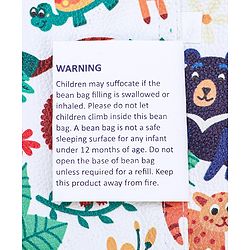 Pine Kids Printed Bean Bag Without Beans - Multicolor