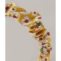 Pine Kids Hair Bands Floral Print - Yellow