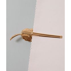 Pine Kids Leaf Shaped Hair Pin Free Size - Gold