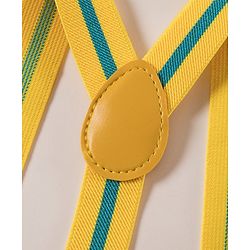 Pine Kids Free Size Bow and Suspender Set - Yellow