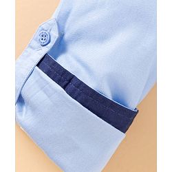 Pine Kids Full Sleeves Shirt Solid Color - Blue