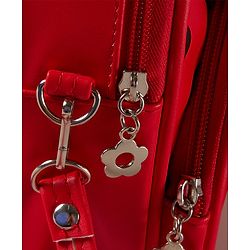 Pine Kids Sling Bag With Black Bow - Red
