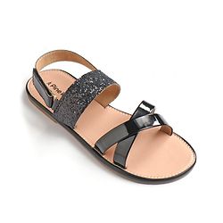 Pine Kids Party Wear Sandals - White
