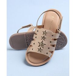 Pine Kids Party Wear Sandals - Golden