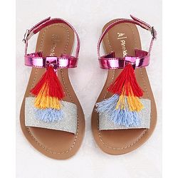 Pine Kids Ethnic Wear Sandal - Purple