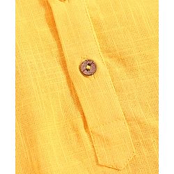 Pine Kids Full Sleeves Kurta & Pyjama with Printed Bandhani - Yellow
