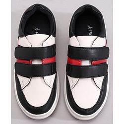 Pine Kids Casual Shoes - White Black Red