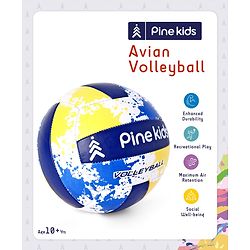 Pine Kids Volleyball for Kids | Outdoor Training Volleyball for Boys & Girls | Perfect for Playing | Birthday Gift | BIS Certified | Blue & Yellow