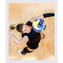 Pine Kids Volleyball for Kids | Outdoor Training Volleyball for Boys & Girls | Perfect for Playing | Birthday Gift | BIS Certified | Blue & Yellow