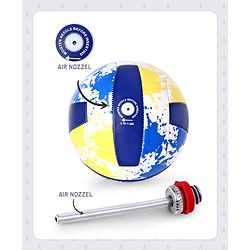 Pine Kids Volleyball for Kids | Outdoor Training Volleyball for Boys & Girls | Perfect for Playing | Birthday Gift | BIS Certified | Blue & Yellow