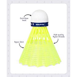 Pine Kids Premium Nylon Shuttle Pack of 6 - Yellow