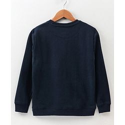 Pine Kids Full Sleeves Bio Washed Sweatshirt Text Graphic Pack of 2 - Yellow & Blue