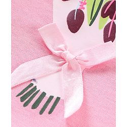 Pine Kids Full Sleeves Biowashed Top Flowers Print - Candy Pink