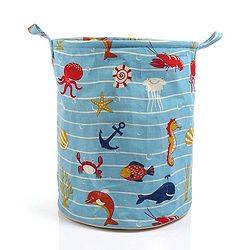 Pine Kids Laundry Bag Sea Print - Blue