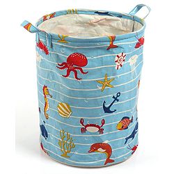 Pine Kids Laundry Bag Sea Print - Blue